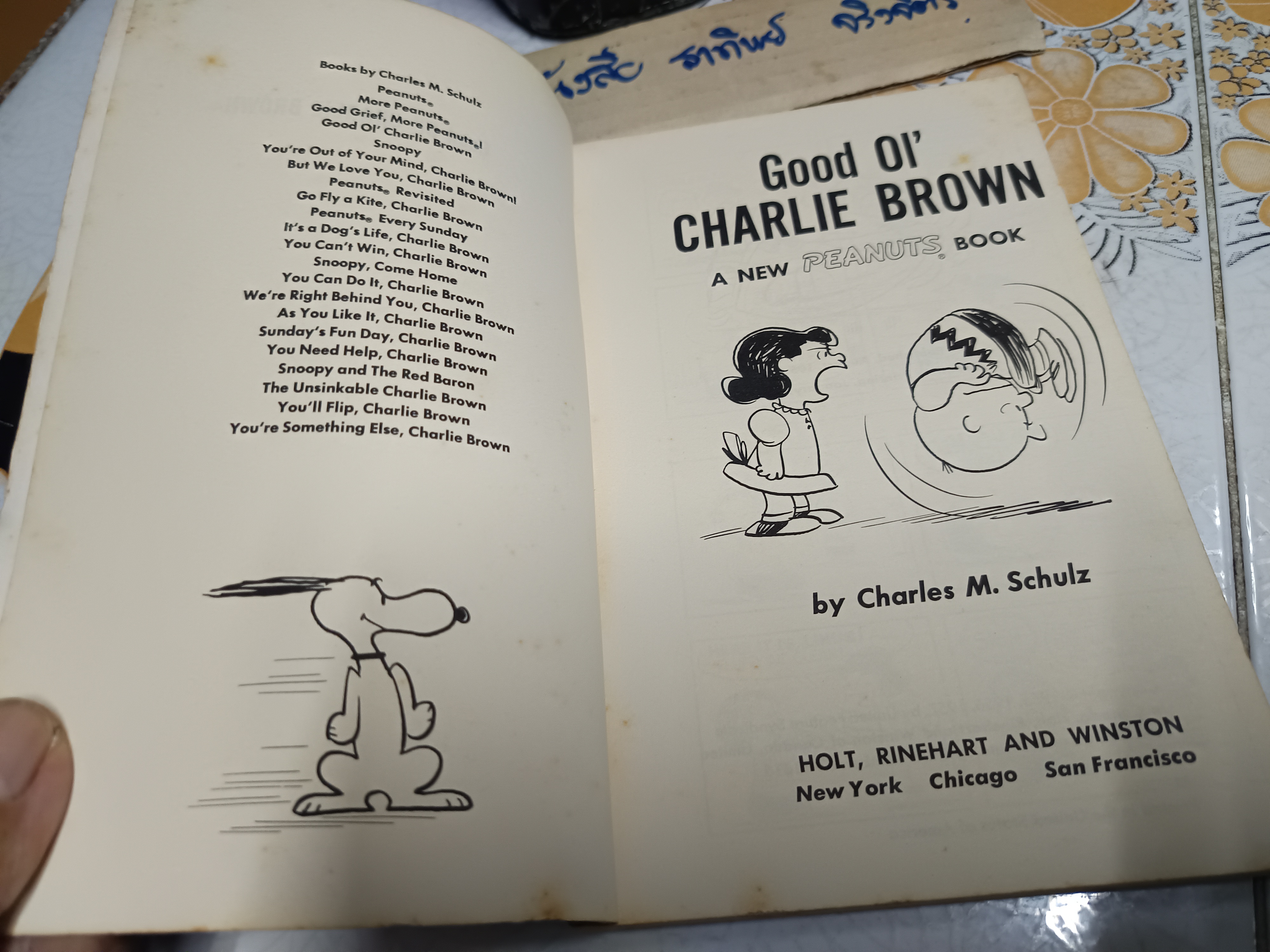 Good Ol'. , Charlie Brown ,1968 / A New Peanuts Book by Charles M. Schultz Vintage