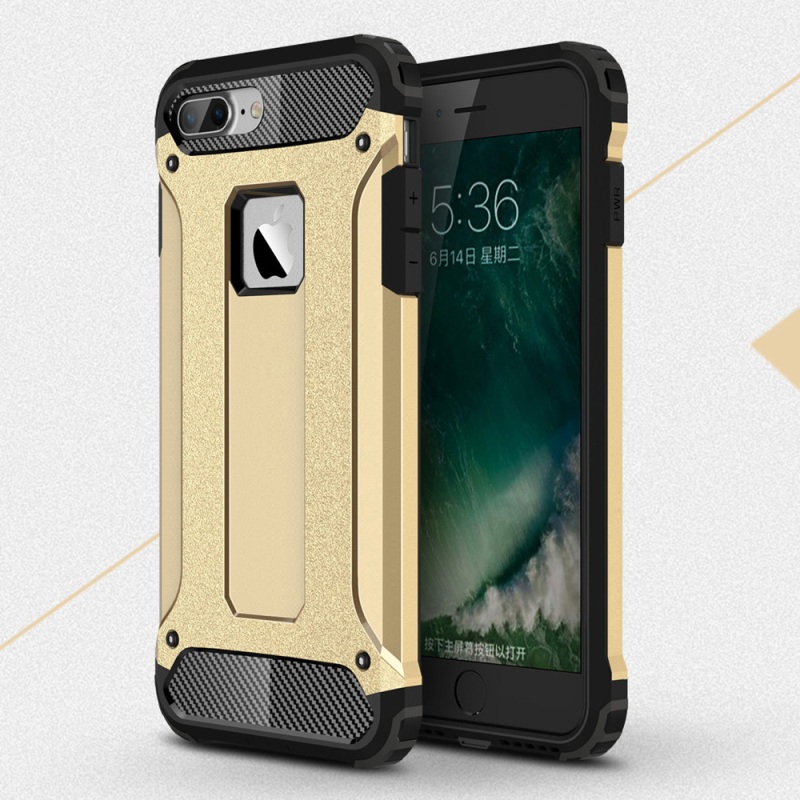 Case iphone 7 plus / 8 plus #เคสฝาหลังกันกระแทก+ป้องกันฝุ่น Armor Case Plastic + TPU