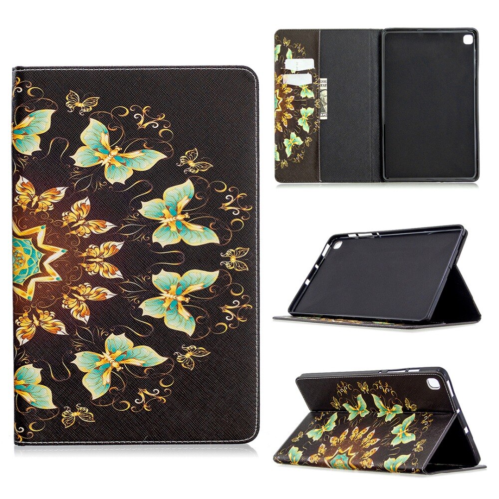 Case Samsung Galaxy Tab S6 Lite 10.4 SM-P610 P615 P617 #เคสฝาพับหนัง PU พิมพ์ลาย Cartoon Animal PU Leather Case Stand Cover