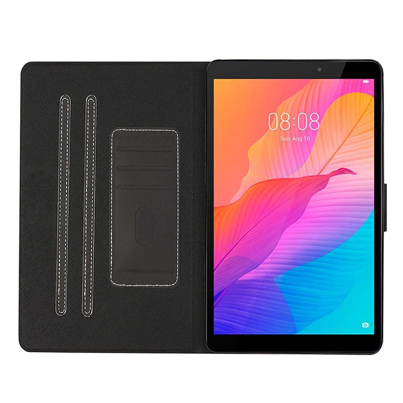 Case Samsung Galaxy Tab S6 Lite 10.4 " SM-P610 P615 P617 #เคสฝาพับหนัง PU มีช่องใส่บัตร Solid Color Shockproof Leather Flip Case Cover
