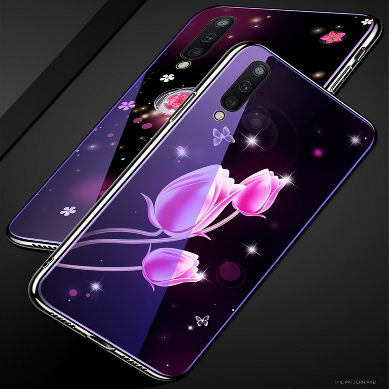 เคส Samsung Galaxy A50 / A50s / A30s #เคสฝาหลังไฮบริดขอบเงา Electroplated TPU Soft Frame + Blue-ray Tempered Glass + PC