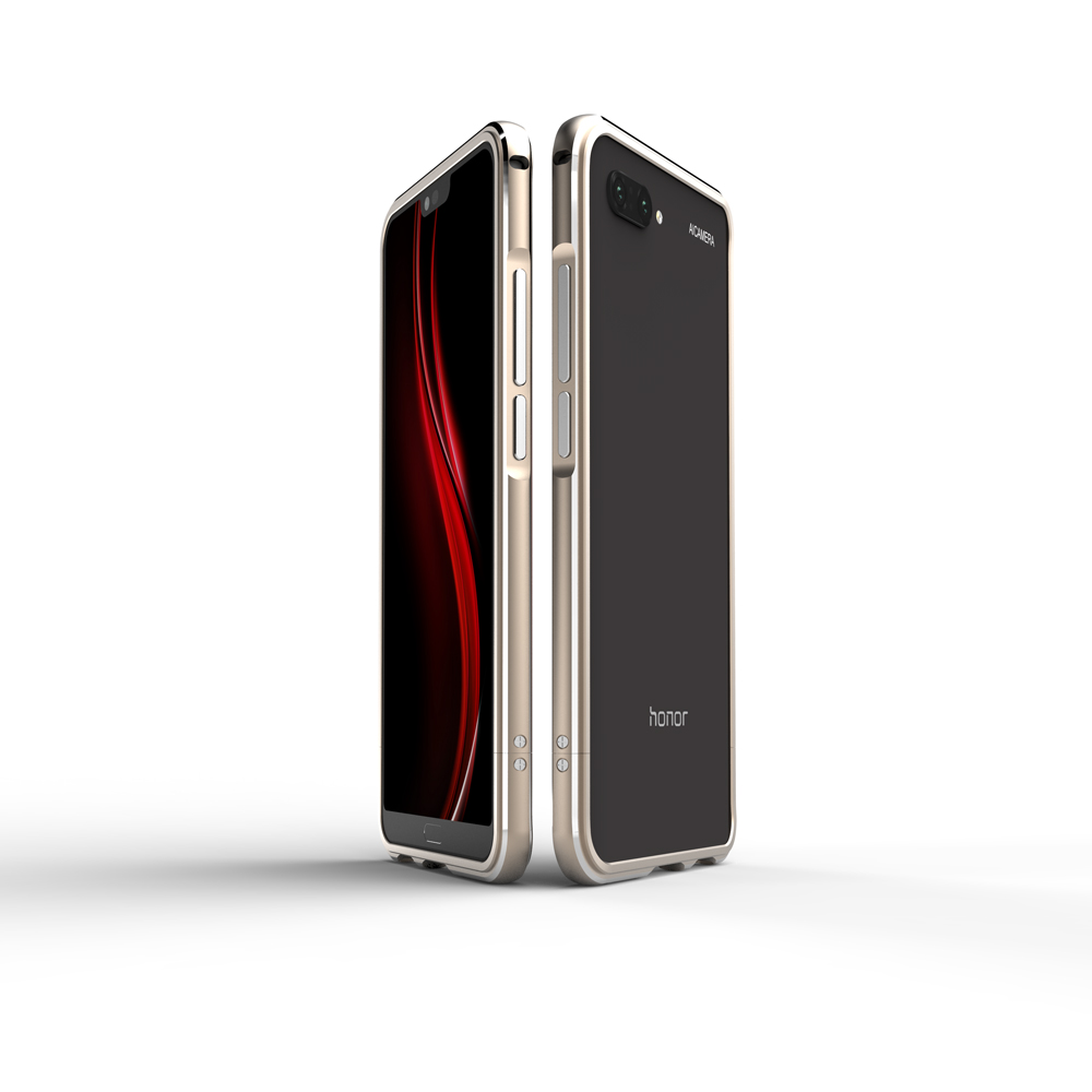 เคส Honor 10 #เคสขอบอลูมิเนียมชุบสกรูล็อค Screw Lock Electroplated Aluminium Alloy Bumper (ไม่มีแผ่นหลัง)