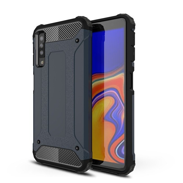 เคส Samsung Galaxy A7 (2018) #เคสฝาหลังเกราะป้องกัน ไฮบริด พลาสติก+TPU