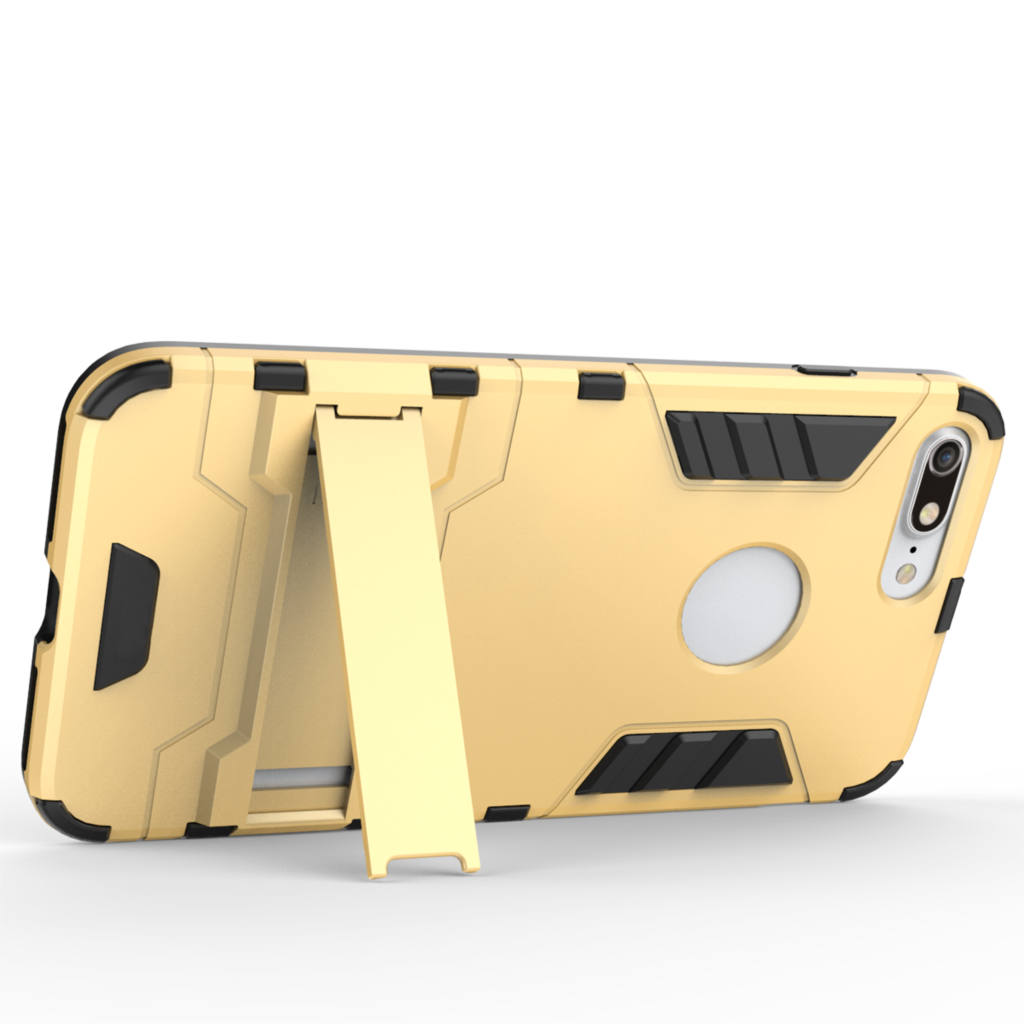 เคสiphone 7 plus / 8 plus เคสฝาหลัง Solid PC + TPU Hybrid พร้อมขาตั้งในตัวสวยงามทันสมัย
