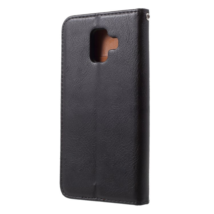 Case Samsung Galaxy A6 (2018) #เคสฝาพับแบบกระเป๋าสตางค์หนัง PU มีช่องเสียบบัตรคุณภาพดีราคาถูก