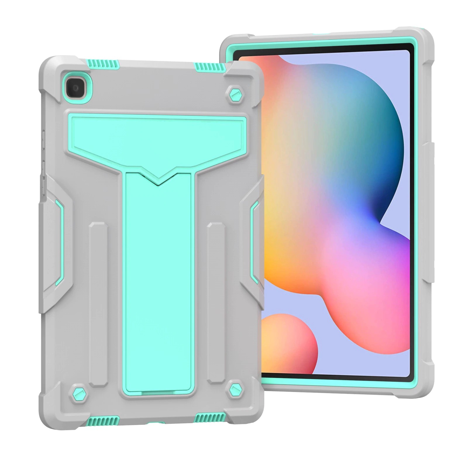 Case Samsung Galaxy Tab A7 10.4" 2020 (T500,T505,T507) #เคสฝาหลังกันกระแทกมีขาตั้ง Kickstand PC Silicone Armour Defender