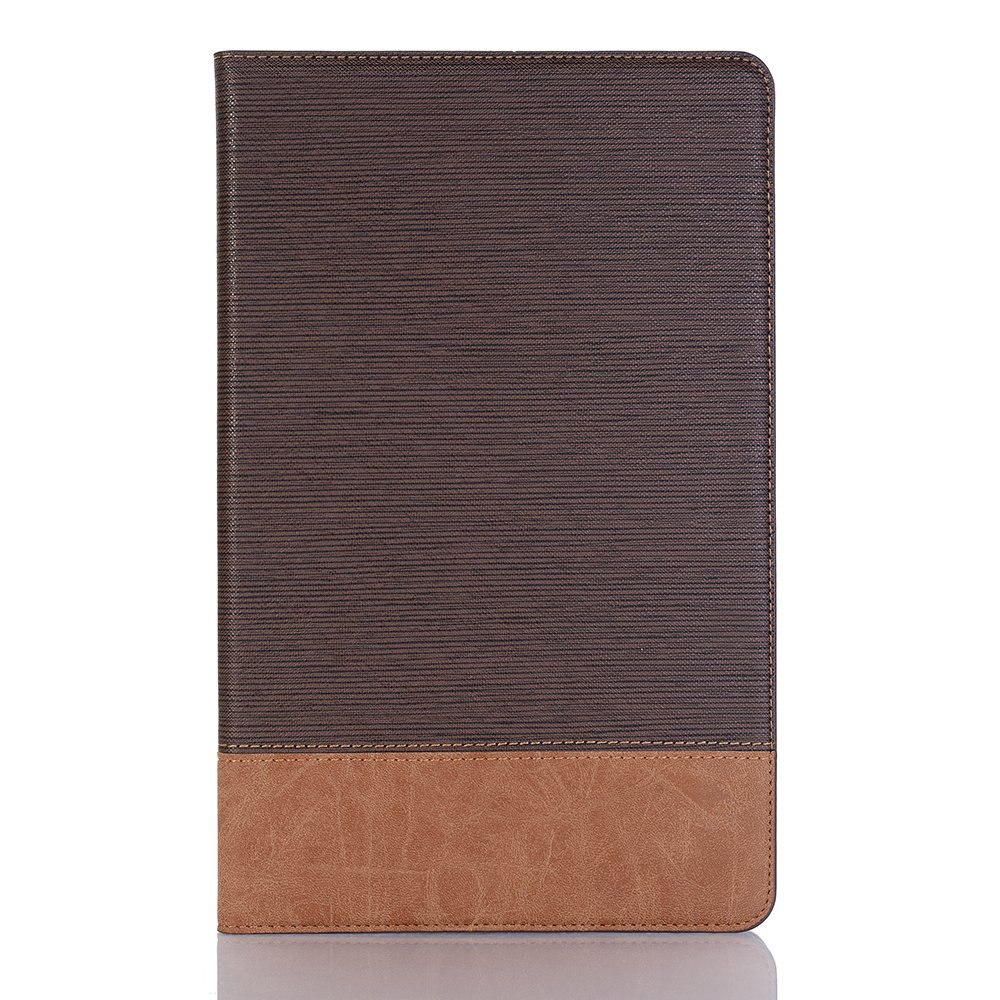 เคส Samsung Galaxy Tab A 10.5 (2018) T590 T595 #เคสฝาพับกระเป๋าสตางค์หนัง PU สมาร์ท 2 สี Bi-color Smart Stripe Leather Wallet