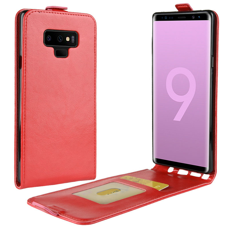 Case Samsung Galaxy Note 9 #เคสฝาพับแนวตั้งหนัง PU Crazy Horse