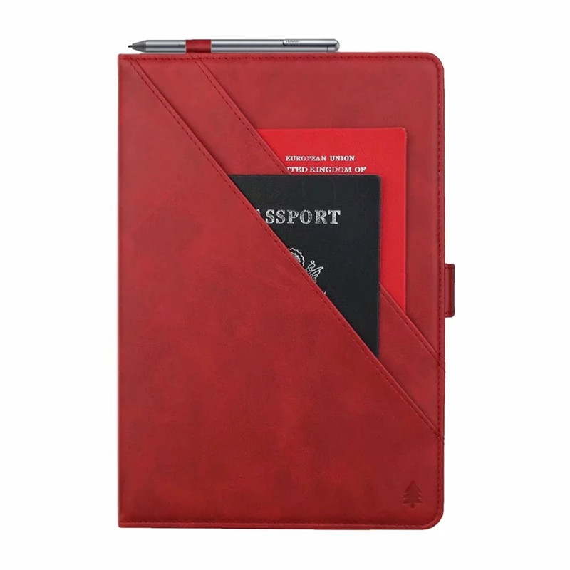 เคส Huawei MediaPad M6 10.8 inch #เคสฝาพับหนัง PU ช่องเสียบการ์ดภายนอกและภายใน Flip Card Slots Stand Leather