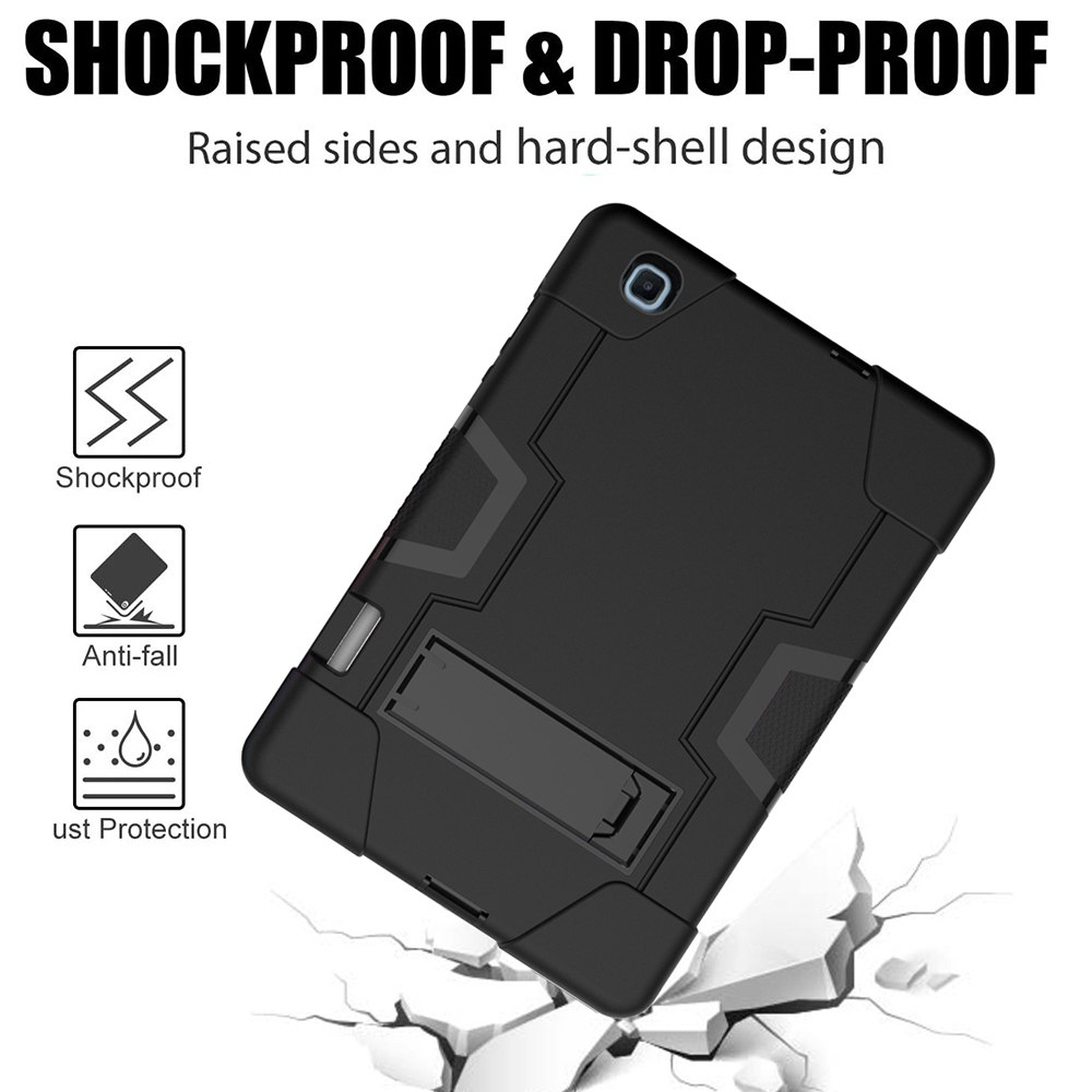 Case Samsung Galaxy Tab S6 Lite 10.4 SM-P610 SM-P615 SM-P617 #เคสฝาหลังกันกระแทก Full Protection Case 3 in 1 Bracket S-pen Slot