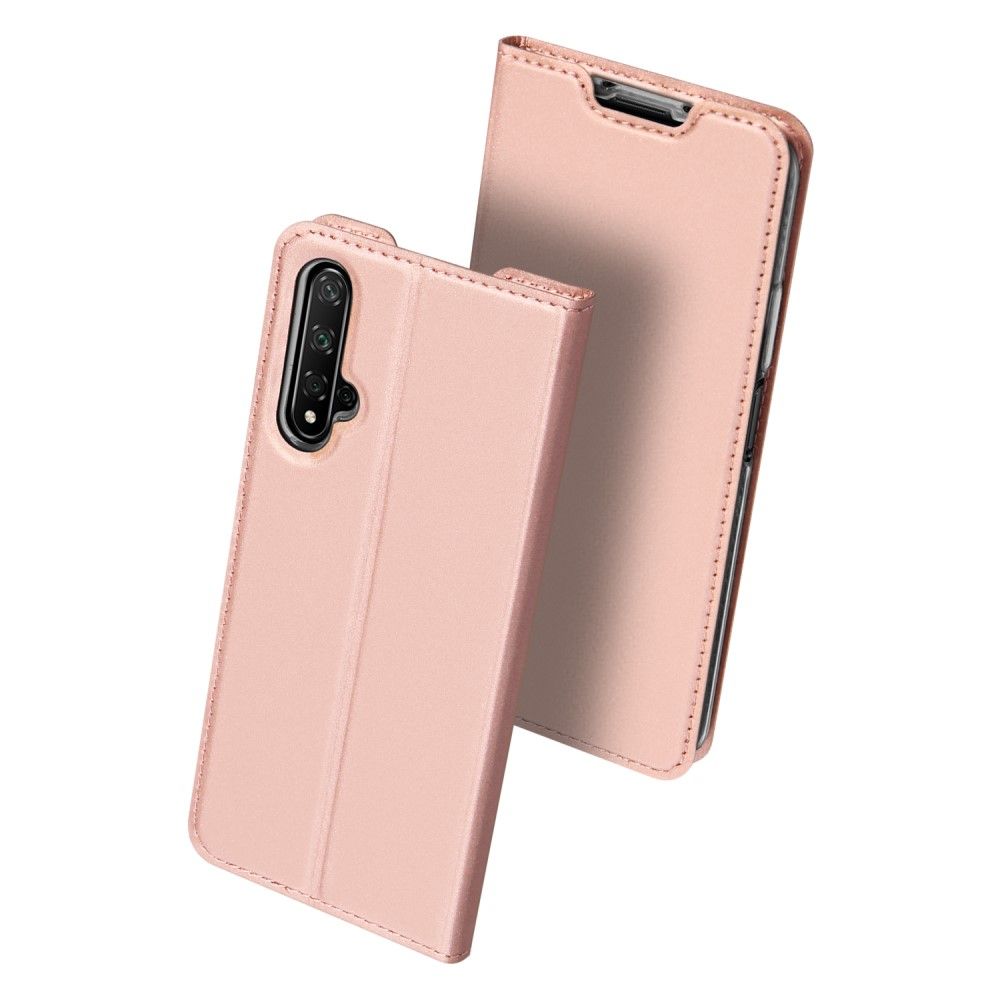 Case Huawei Nova 5T #เคสฝาพับหนัง PU DUX DUCIS Skin Pro Series Auto-absorbed PU Leather คุณภาพดี