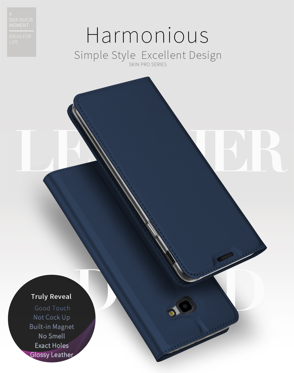 Case Samsung Galaxy J4+ #เคสฝาพับ DUX DUCIS Skin Pro Series คุณภาพดีราคาถูก