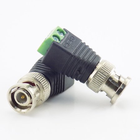 หัวต่อสาย BNC Connector คอนเนกเตอร์ Green sticks indicate + Positive and Negative.