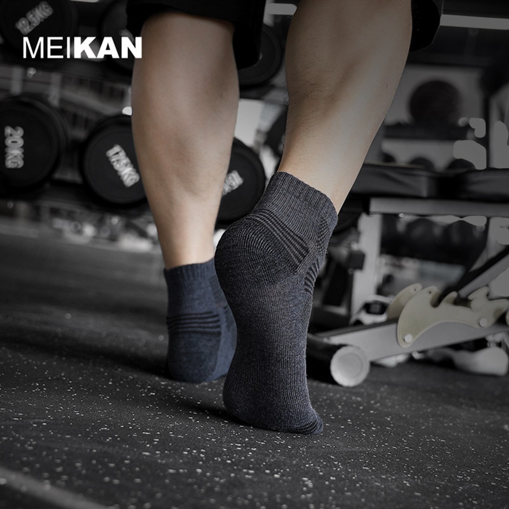ถุงเท้าวิ่ง โพลีเอสเตอร์/สแปนเด็กซ์ เหมาะสำหรับวิ่ง MEIKAN Best Running Compression Socks (N28)