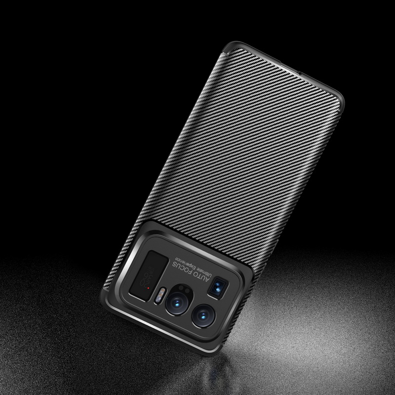 Case Xiaomi Mi 11 Ultra #เคสฝาหลังนิ่ม Carbon Fiber Anti-drop TPU Protection