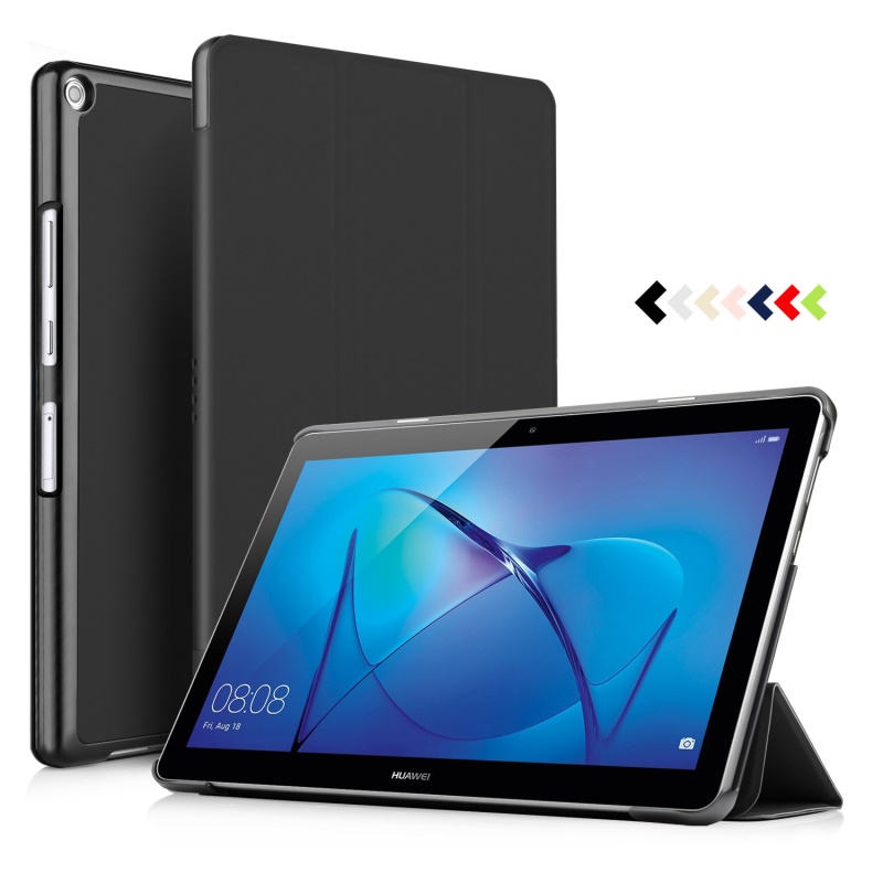 Case MediaPad T3 10 9.6 นิ้ว #เคสแท็บเล็ตฝาพับหนัง PU แบบพับสามพับ สวยดูดีมีระดับ
