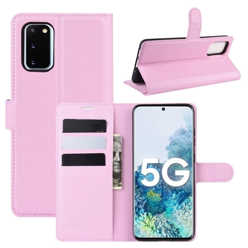 Case Samsung Galaxy S20 FE / S20 FE 5G #เคสฝาพับสไตล์กระเป๋าสตางค์หนัง PU ผิวลิ้นจี่