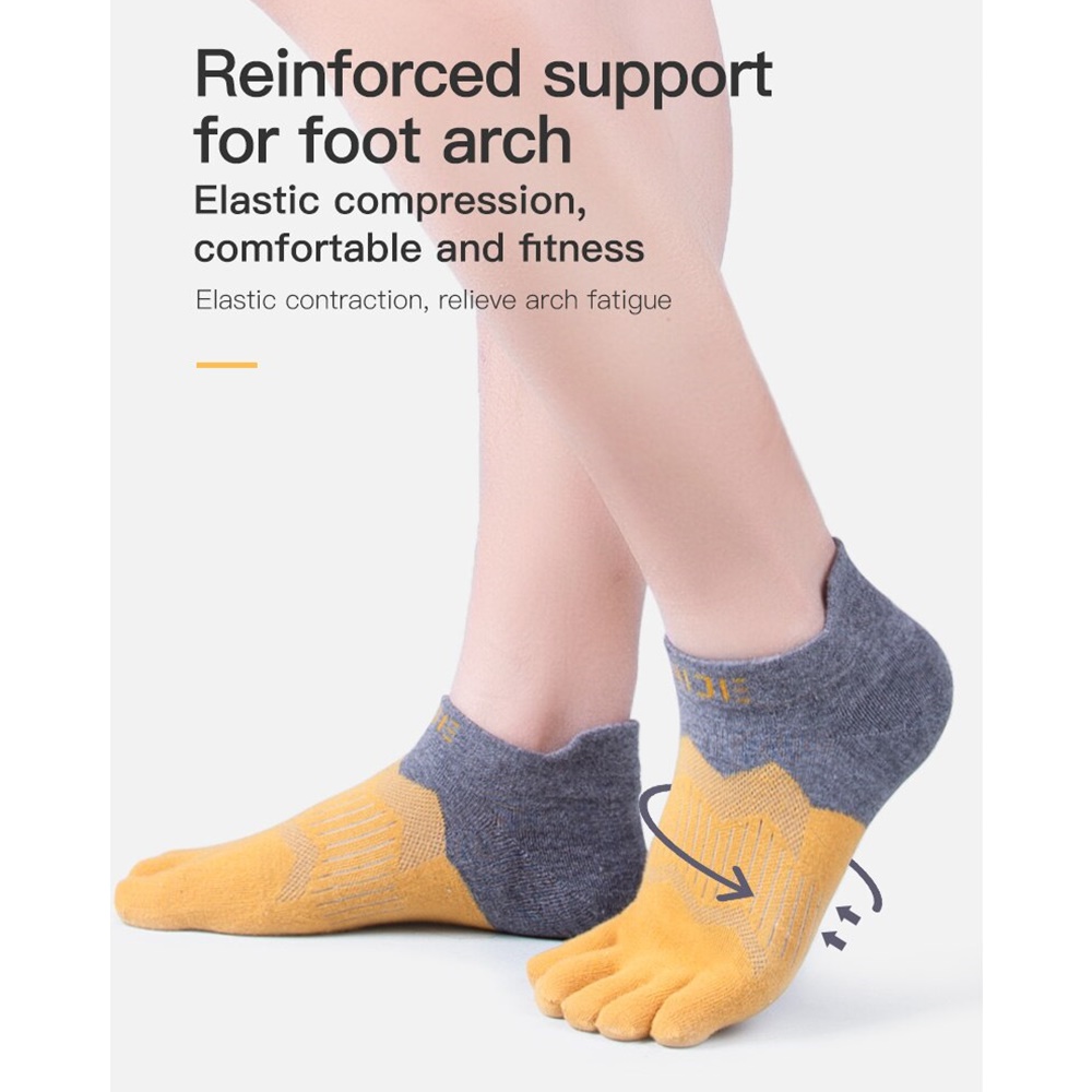 ถุงเท้าแยกนิ้ว ถุงเท้าวิ่งมาราธอน ถุงเท้าผลิตจากเส้นใยสังเคราะห์ Coolmax AONIJIE รุ่น E4810 (N03)