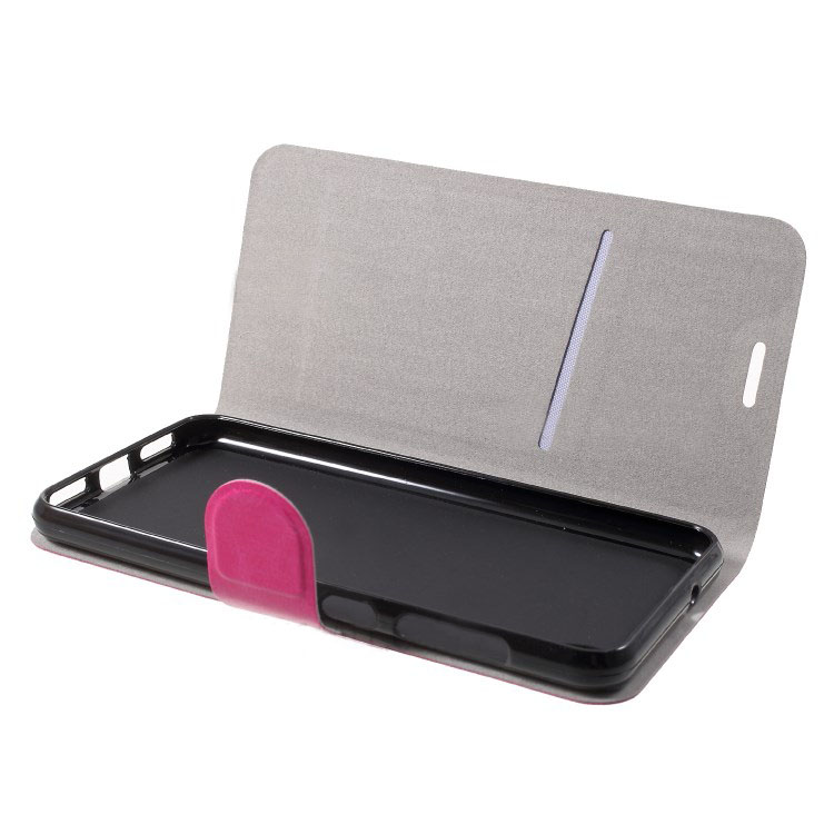 Case Asus ZenFone Live (L1) ZA550KL #เคสฝาพับหนัง PU ผิวหนังม้าปกเสริมแผ่นเหล็กมีช่องใส่บัตรคุณภาพดี