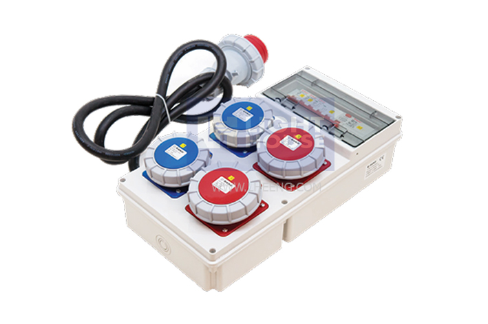 A10MC03-4 "DAKO PLUG" กล่องปลั๊กกระจายไฟ P55 3P+N+E 32A 400V IP67 (ชุดปลั๊ก IP67)