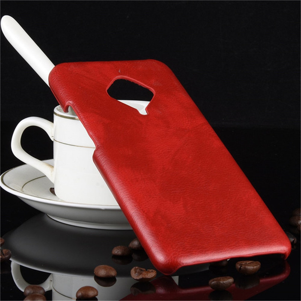 Case Vivo S1 Pro #เคสฝาหลังพลาสติกแข็งเคลือบหนัง PU ลายผิวลิ้นจี่ Litchi Skin Leather Coated