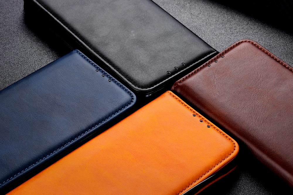 เคส Huawei P30 #เคสฝาพับแบบกระเป๋าสตางค์ Auto-absorbed Split Leather อัตโนมัติดูดซับ