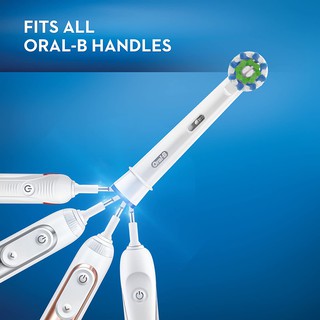 Oral-B® Cross Action® Replacement Brush Heads Refill White EB50-3, EB50-4 สีขาว 3 ชิ้น/แพ็ค, สีขาว 4 ชิ้น/แพ็ค หัวแปรงสีฟันไฟฟ้า สีขาว