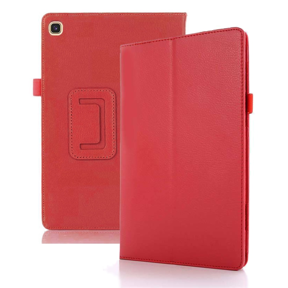 Case Samsung Galaxy Tab S6 Lite 10.4 SM-P610 P615 P617 #เคสฝาพับหนัง PU ผิวลิ้นจี่ Litchi Texture Leather Stand Protective Case