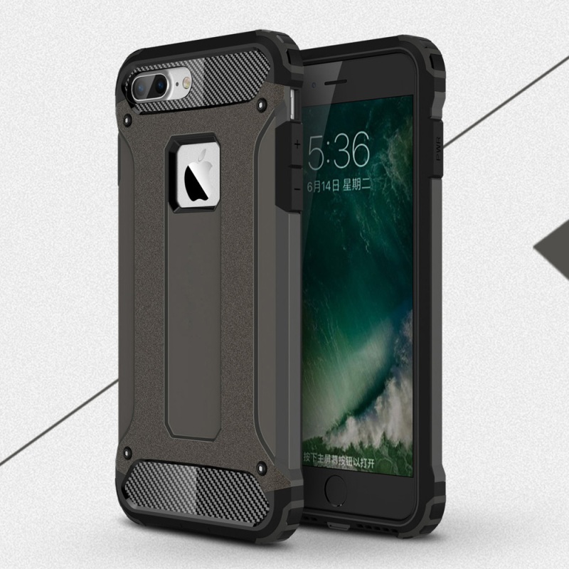 Case iphone 7 plus / 8 plus #เคสฝาหลังกันกระแทก+ป้องกันฝุ่น Armor Case Plastic + TPU