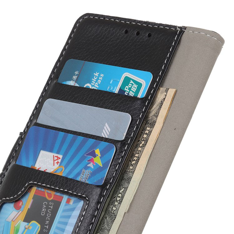 เคส Samsung Galaxy A70 #เคสฝาพับแบบกระเป๋าสตางค์หนัง PU ผิวลิ้นจี่ Litchi Grain Wallet