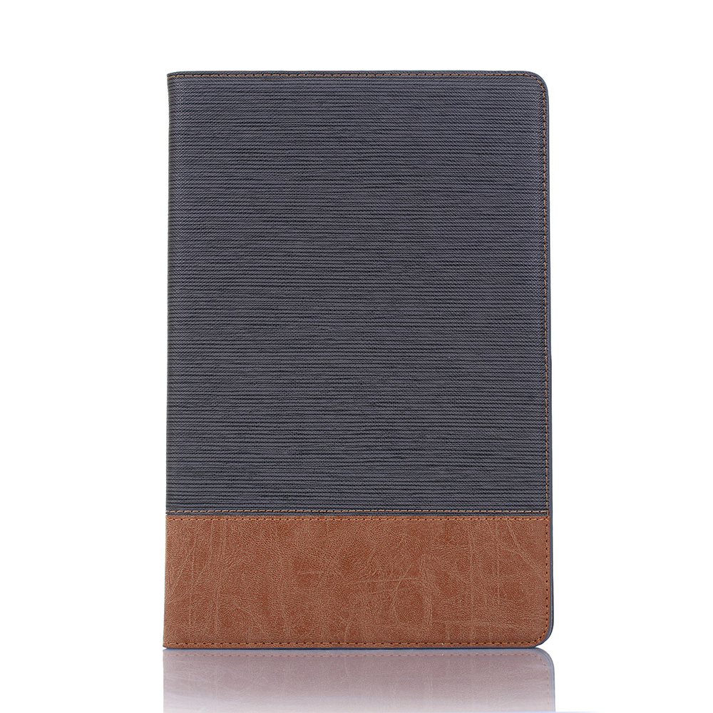เคส Samsung Galaxy Tab A 8.0 (2019) T290 / T295 #เคสฝาพับกระเป๋าสตางค์หนัง PU สมาร์ท 2 สี Bi-color Smart Stripe Leather Wallet
