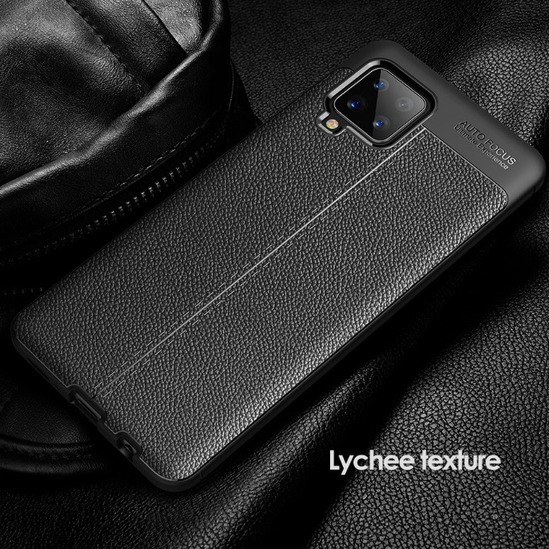 เคส Samsung Galaxy A42 5G #เคสฝาหลัง TPU ผิวลิ้นจี่ช่วยป้องกันลายนิ้วมือและกันลื่นได้ดี