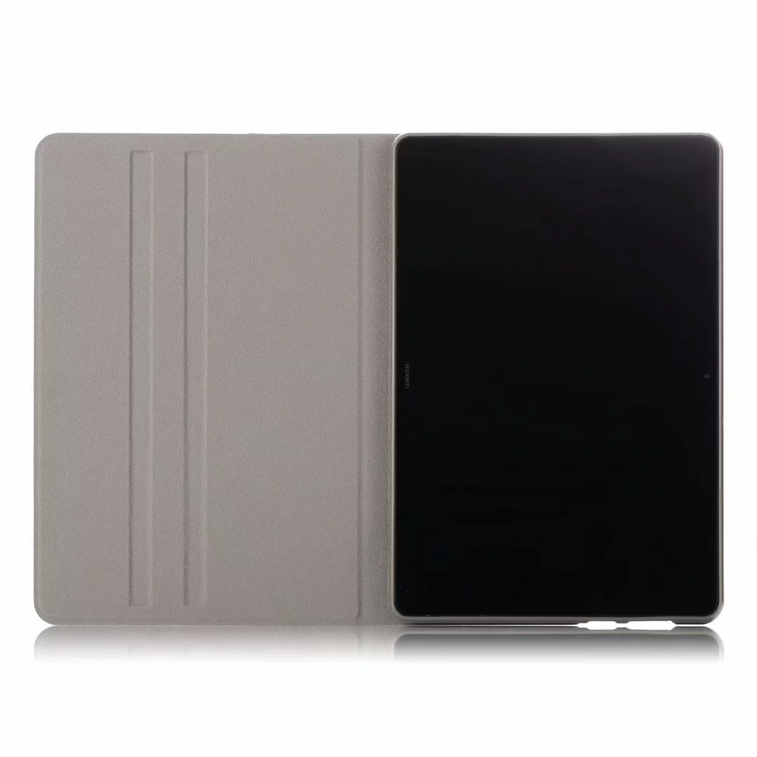 Case Huawei MediaPad T5 10 #เคสฝาพับผิวเคลือบ Cloth Coated Leather Stand Flip เคสคุณภาพดีราคาถุก