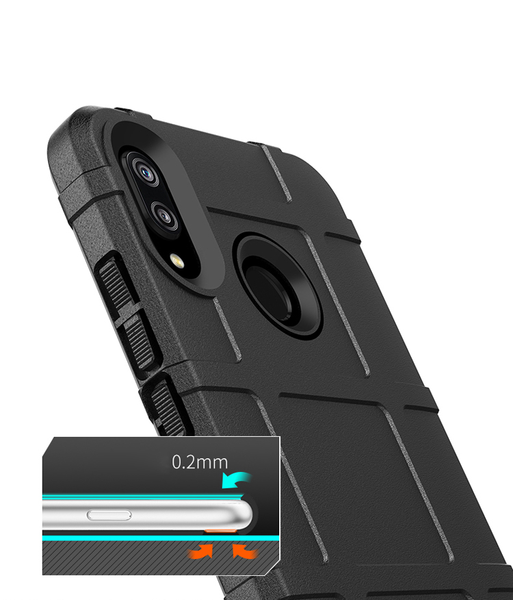 Case Huawei P20 Lite/Nova 3e #เคสฝาหลัง Rugged Shield Series Soft Silicone Shock Absorption Matte กันกระแทก