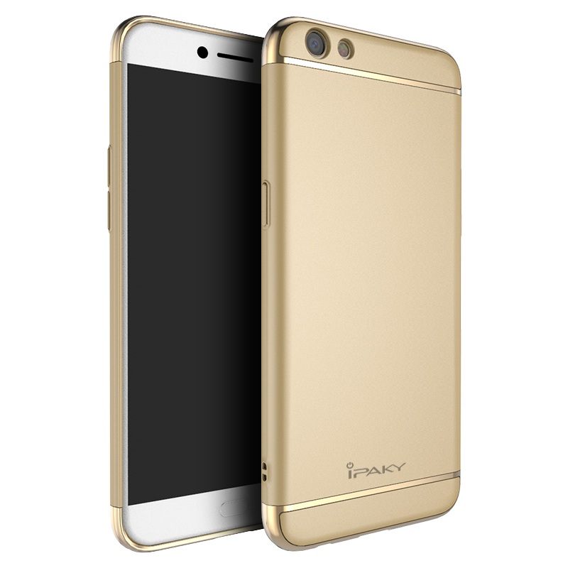 เคส Oppo R9s เคสฝาหลังแข็ง 3-in-1 Electroplating PC สีสันสวยงาม