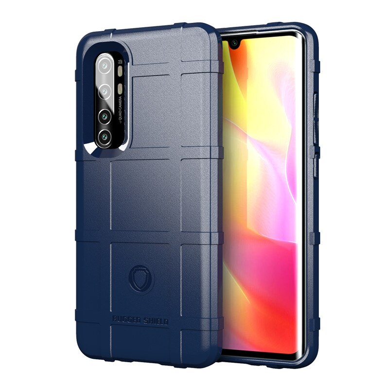 Case Xiaomi Mi Note 10 Lite #เคสฝาหลัง Rugged Shield Series Soft Silicone Shock Absorption Matte กันกระแทก
