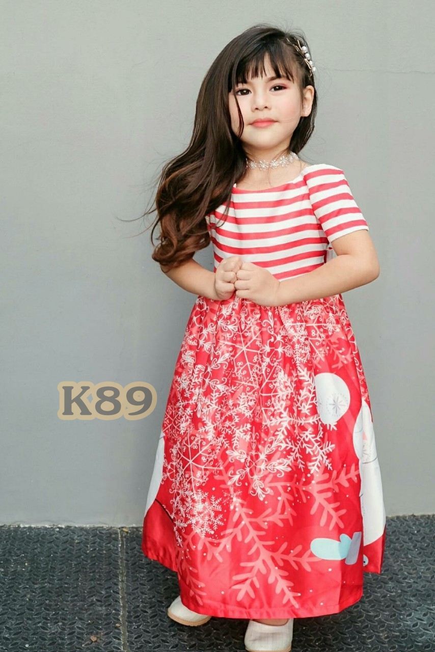 เดรสคริสต์มาส สำหรับเด็กอายุ 4 ถึง 15 ปี