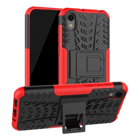 Case Huawei Y5 2019 #เคสฝาหลังกันลื่น Cool Tyre Pattern Kickstand (PC + TPU)