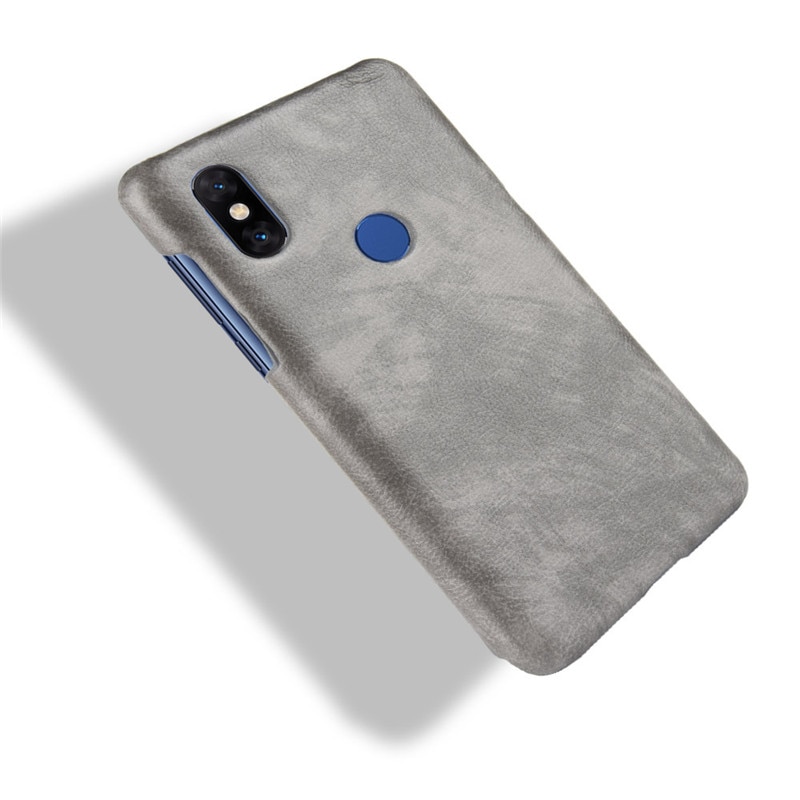เคส Xiaomi Mi Mix 3 #เคสฝาหลังพลาสติกแข็งเคลือบหนัง PU ลายผิวลิ้นจี่ Litchi Skin Leather Coated