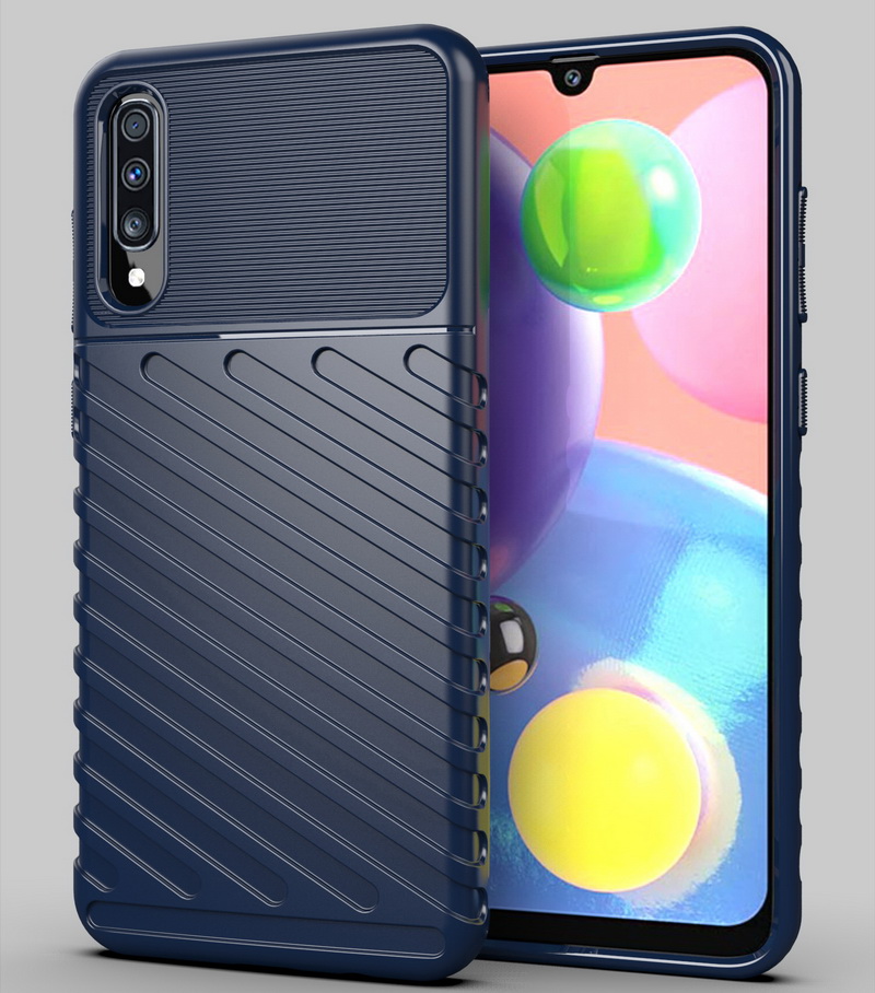 Case Samsung Galaxy A50 / A50s / A30s #เคสฝาหลัง TPU อ่อน Thunder Series Twill Texture Soft TPU