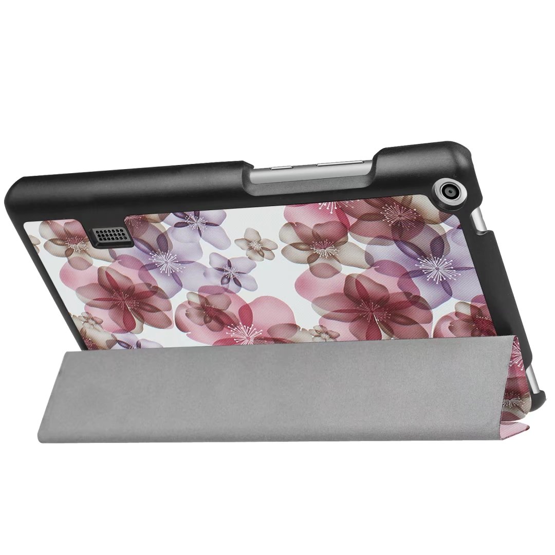 เคส Huawei MediaPad T3 7นิ้ว #เคสฝาพับรูปแบบการพิมพ์ Tri-fold Stand Leather Case ลายน่ารักๆ