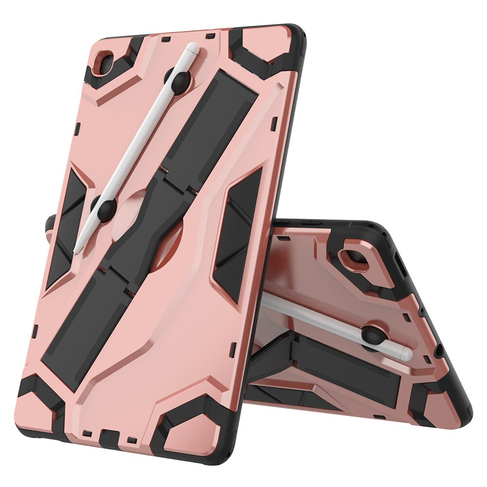 เคส Samsung Galaxy Tab S6 Lite 10.4 SM-P610 P615 P617 #เคสฝาหลังแท็บเล็ตกันกระแทกมีที่สวมนิ้ว Shield Style Strap Kickstand