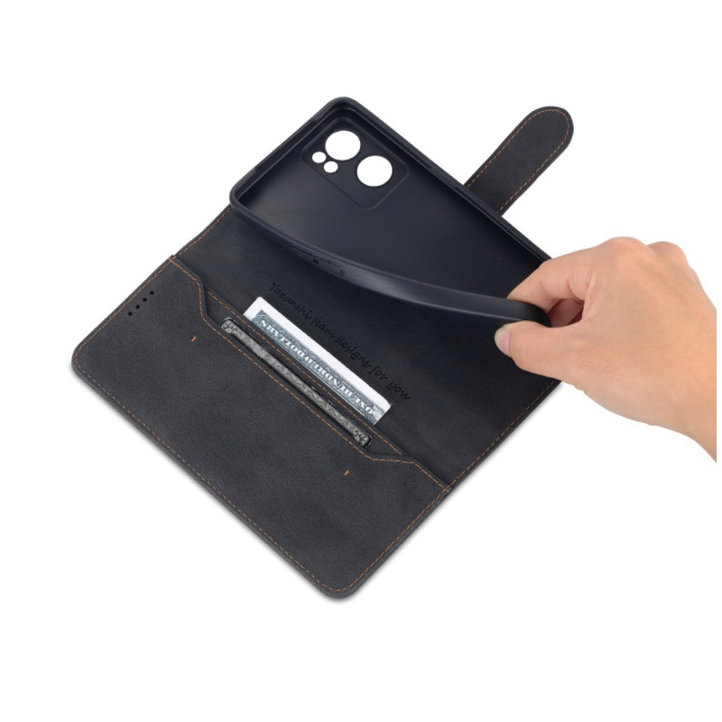 เคส OPPO Reno 7z 5G #เคสฝาพับหนัง PU แบบกระเป๋าสตางค์ Retro Matte Leather Wallet