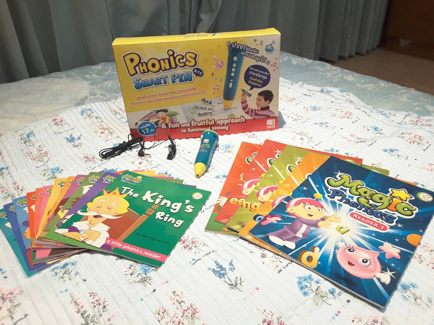 ปากกาหัดอ่านพร้อมเซทหนังสือ PHONICS SMART PEN