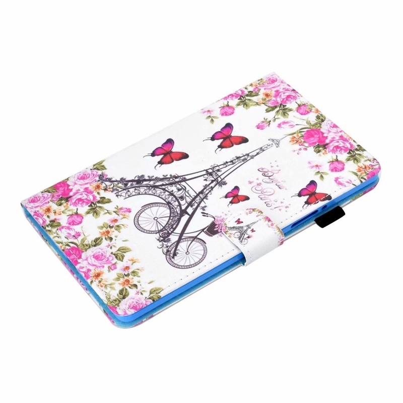 เคส Huawei MediaPad M6 10.8 นิ้ว #เคสฝาพับพิมพ์ลายหนัง PU พร้อมที่เก็บการ์ด Pattern Printing PU Leather Tablet Stand Case with Card Storage