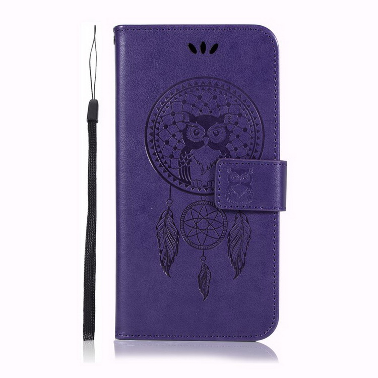 เคส Xiaomi Mi 11 #เคสฝาพับแบบกระเป๋าสตางค์ฝาพับหนัง PU ลายนกฮูก Imprint Owl Dream Catcher PU Leather