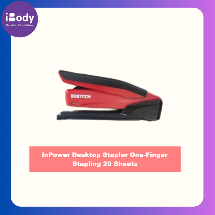 [Bostitch®] InPower Desktop Stapler One-Finger Stapling 20 Sheets ลวดเย็บกระดาษ เครื่องเย็บกระดาษ แม็กเย็บกระดาษ