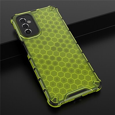 Case Samsung Galaxy M52 5G#เคสฝาหลังกันกระแทก Honeycomb Shock Absorber TPU + PC + Silicone Hybrid