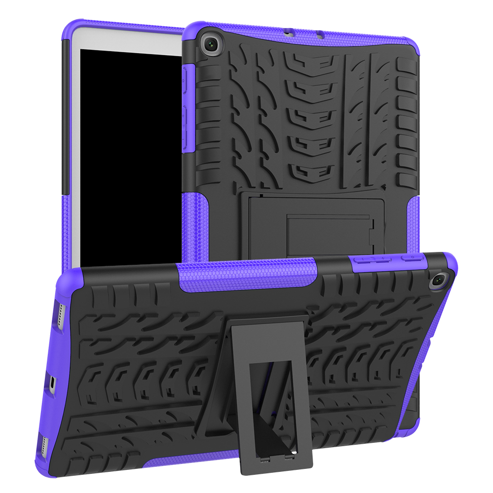 Case Samsung Galaxy Tab A 10.1 (2019) T510 T515 Kickstand PC + TPU Hybrid #เคสฝาหลังกันกระแทก
