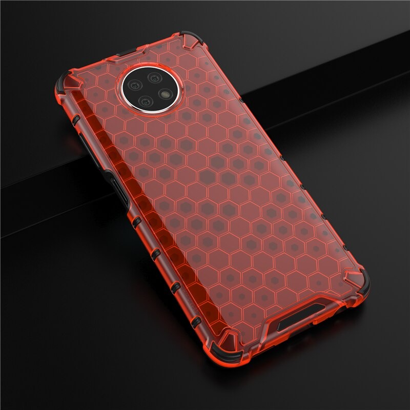 เคส Redmi Note 9T 5G #เคสฝาหลังกันกระแทก Honeycomb Shock Absorber TPU + PC + Silicone Hybrid